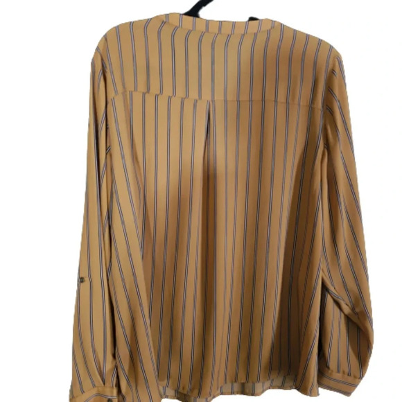 Maurices Striped Blouse Gold - Picture 4 of 8